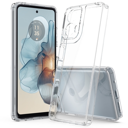 

For Motorola Moto G85 Scratchproof Acrylic TPU Phone Case(Transparent)