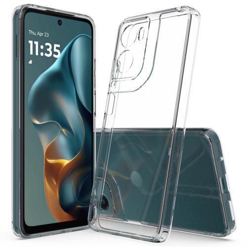 

For Motorola Moto G05 / E15 Scratchproof Acrylic TPU Phone Case(Transparent)