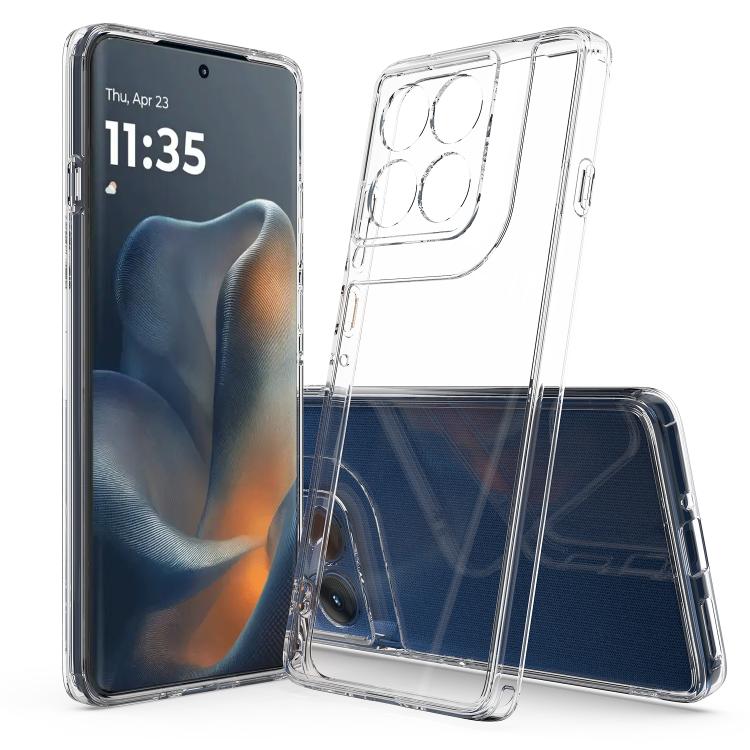 

For Motorola Edge 60 Pro Scratchproof Acrylic TPU Phone Case(Transparent)