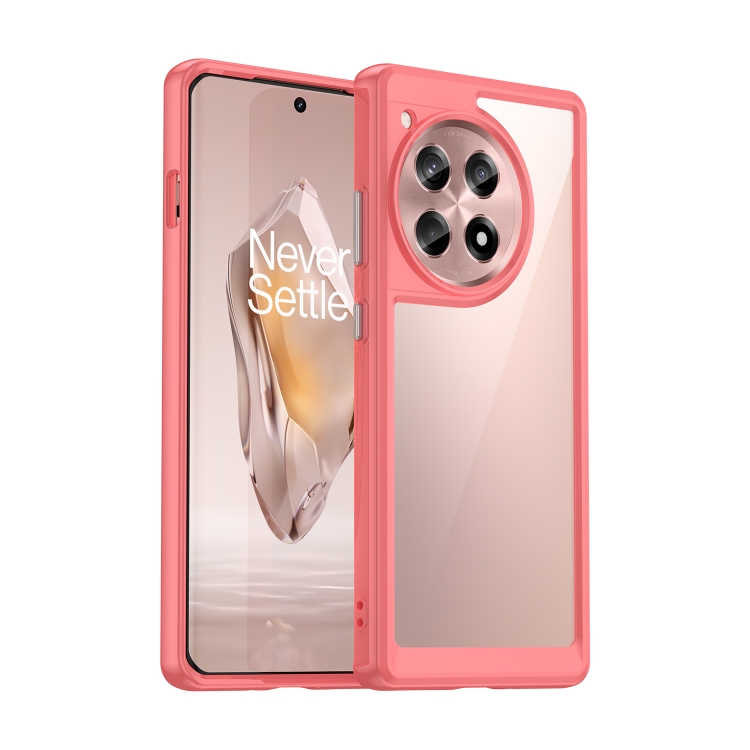 

For OnePlus Ace 3 5G Colorful Series Acrylic Hybrid TPU Phone Case(Red)