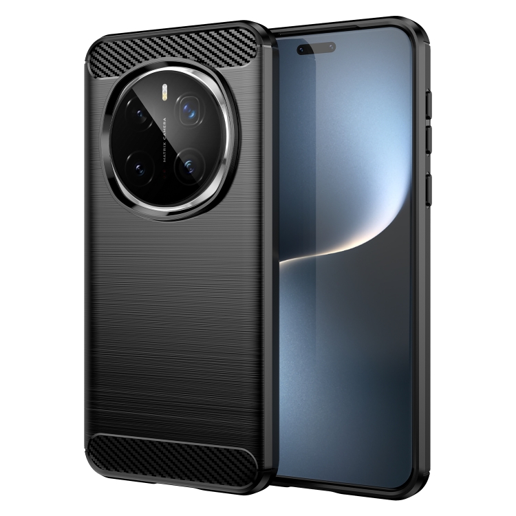 

For Honor Magic7 Pro Carbon Fiber Brushed Texture TPU Phone Case(Black)
