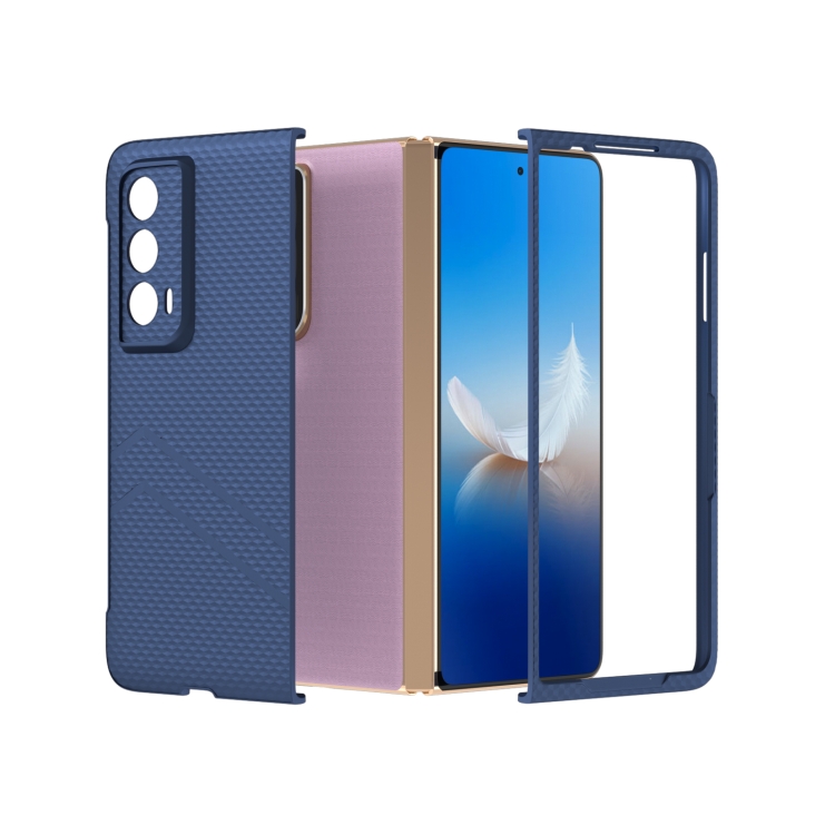 

For Honor Magic Vs2 PC Frosted Texture Diamond Paint Shockproof Phone Case(Dark Blue)