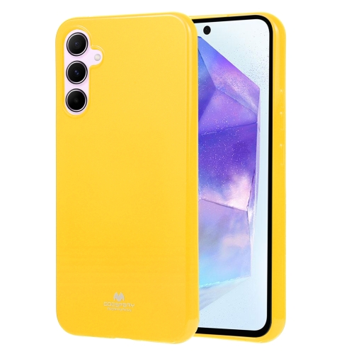 

For Samsung Galaxy A55 GOOSPERY PEARL JELLY Shockproof TPU Phone Case(Yellow)