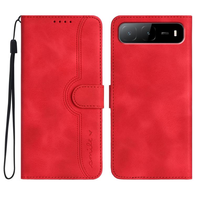 

For Tecno Spark Go 5G 2025 / Hot 60i 5G Heart Pattern Skin Feel Leather Phone Case(Red)
