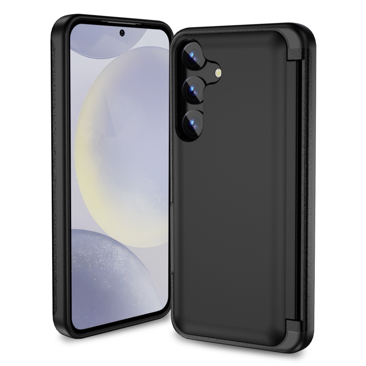 

For Samsung Galaxy S24+ 5G 3 in 1 Flip Holder Phone Case(Black)