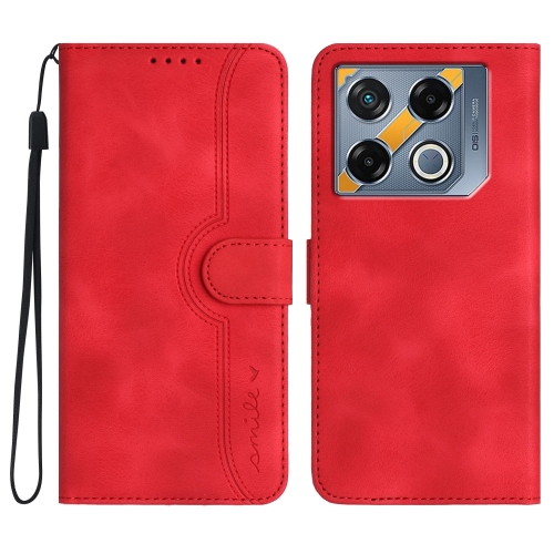 

For Infinix GT 20 Pro Heart Pattern Skin Feel Leather Phone Case(Red)