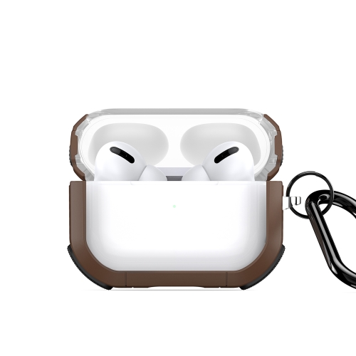 

For AirPods Pro DUX DUCIS PECD Series Earbuds Box Protective Case(Brown)