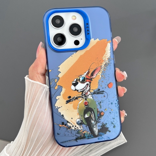 

For iPhone 13 Pro Max Dual-sided IMD Animal Graffiti TPU + PC Phone Case(Electromobile Dog)