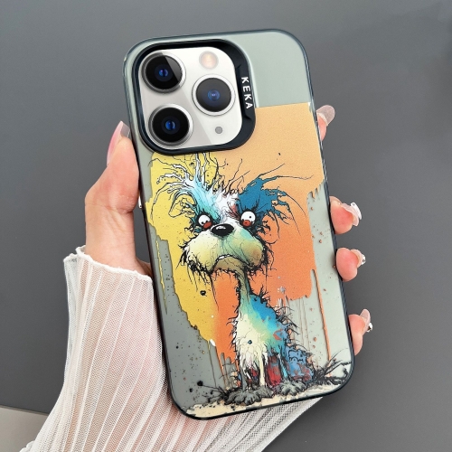 

For iPhone 11 Pro Dual-sided IMD Animal Graffiti TPU + PC Phone Case(Furious Dog)