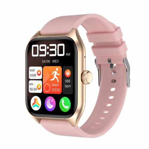 

Qx5 1.96 inch BT5.2 Smart Sport Watch, Support Bluetooth Call / Sleep / Blood Oxygen / Temperature / Heart Rate / Blood Pressure Health Monitor(Pink)