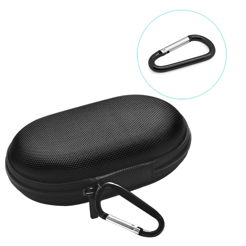 Portable Mouse Storage Bag with Carabiner(Black)