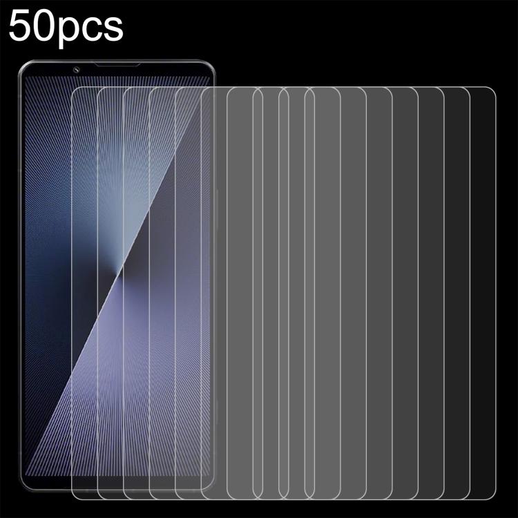 

For Sony Xperia 1 VIII 50pcs 0.26mm 9H 2.5D Tempered Glass Film