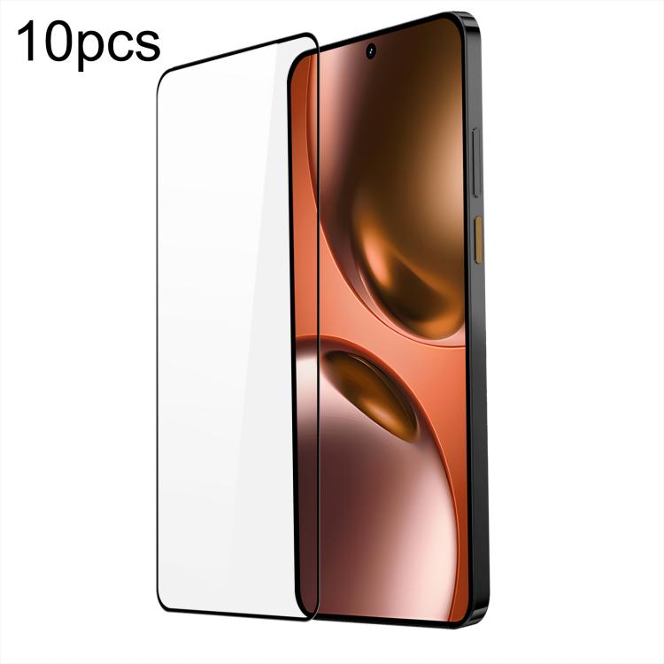 

For Realme GT 7 / 7T 10pcs DUX DUCIS 0.33mm 9H Medium Alumina Tempered Glass Film