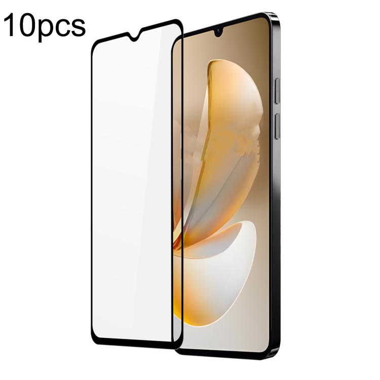 

For Realme Note 70T 4G 10pcs DUX DUCIS 0.33mm 9H Medium Alumina Tempered Glass Film