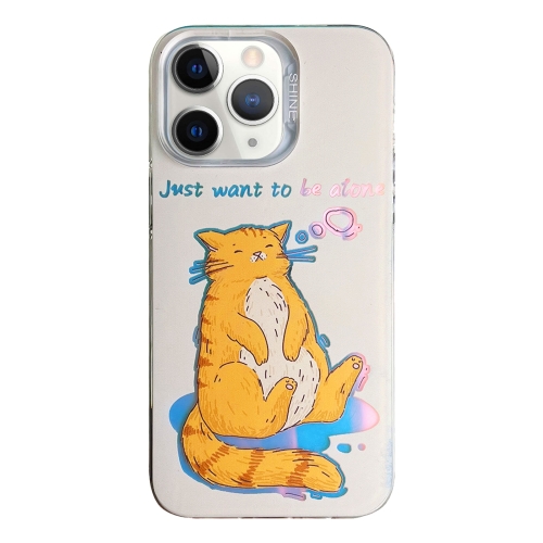 

For iPhone 11 Pro Max Colorful Pattern TPU + PC Phone Case(Cat)