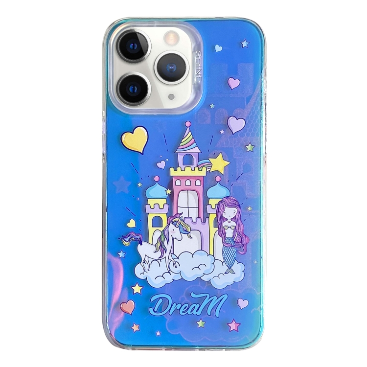 

For iPhone 11 Pro Max Colorful Pattern TPU + PC Phone Case(Rainbow Castle)