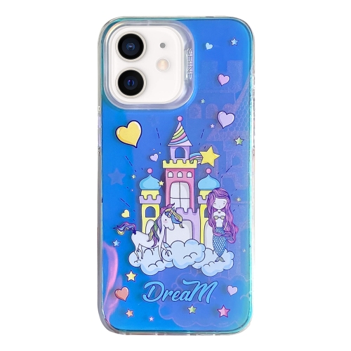 

For iPhone 11 Colorful Pattern TPU + PC Phone Case(Rainbow Castle)