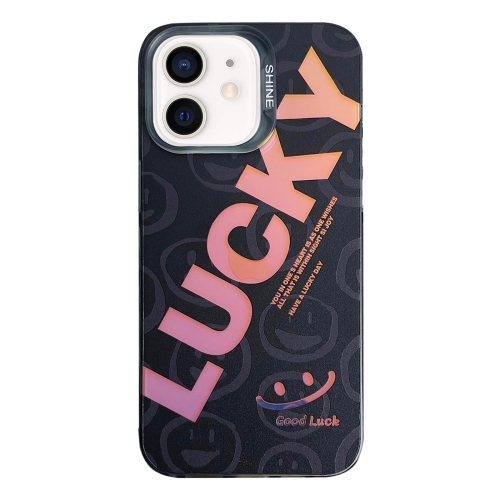 

For iPhone 11 Colorful Pattern TPU + PC Phone Case(LUCKY)