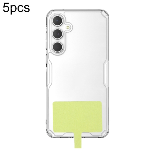 

5pcs Ultra-Thin Universal Phone Lanyard Strap Patch Gasket(Green)