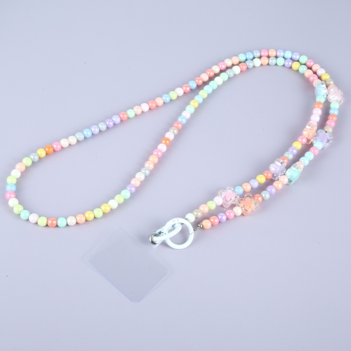 

Mobile Phone Anti-lost Dazzling Crossbody Long Bead Chain(Colorful Butterfly)