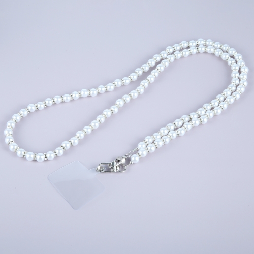 

Mobile Phone Anti-lost Flash Diamond Crossbody Long Bead Chain(Silver)