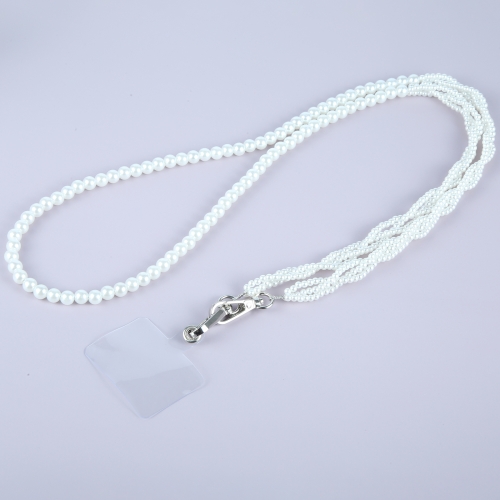 

Mobile Phone Anti-lost Crossbody Long Bead Chain(Pearl White)