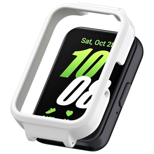 For Samsung Galaxy Fit 3 Half Coverage Hollowed PC Watch Protective Case(White)