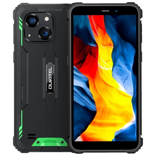 [HK Warehouse] Oukitel WP32, 4GB+128GB, IP68/IP69K, 5.93 inch Android 13 Unisoc Tiger T606 Octa-core, NFC, OTG, Network: 4G(Green)
