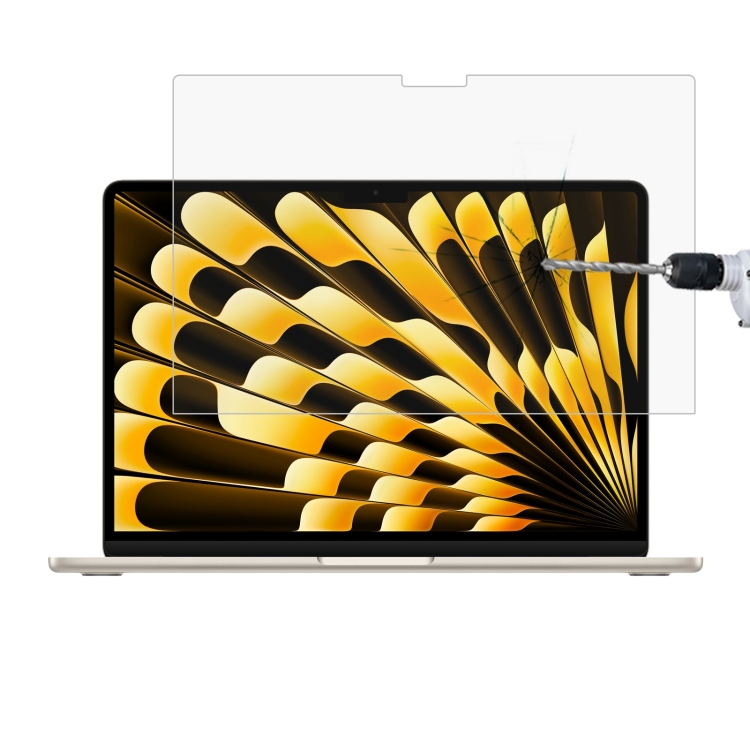 

For Macbook Air 15.3 2023/2024/2025/M5 2026 0.26mm 9H Surface Hardness Explosion-proof Tempered Glass Film