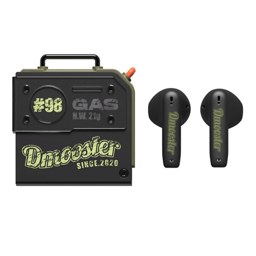 

D MOOSTER D37 TWS Oil Barrel Bluetooth Earphone(Black Green)