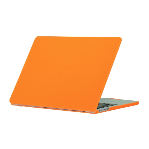 For MacBook Air 15.3 2024 A2941 (M2)/A3114 (M3) Laptop Matte Style Protective Case(Orange) for macbook air 13 6 m2 a2681 m3 a3113 crystalline matte hardshell laptop protective case grey