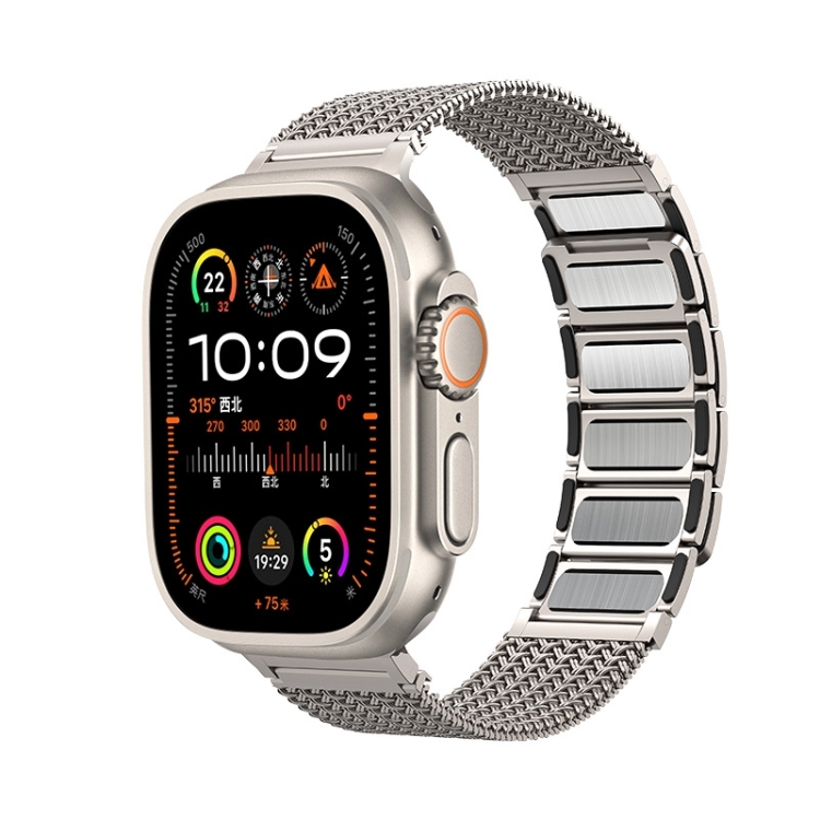 For Apple Watch Series 2 42mm Magnetic Clasp Braided Chain 