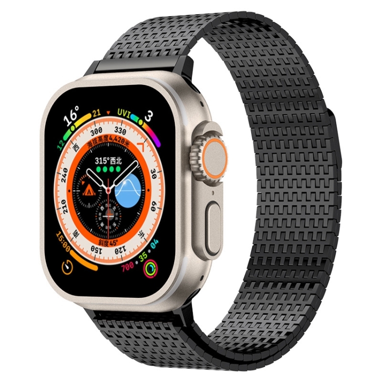 For Apple Watch Series 45mm Milanese Loop Magnetic Clasp