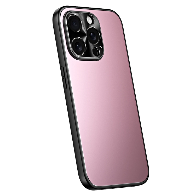 

For iPhone 14 Pro Max R-JUST RJ-61 Electroplating Frosted TPU + PC Phone Case(Pink)