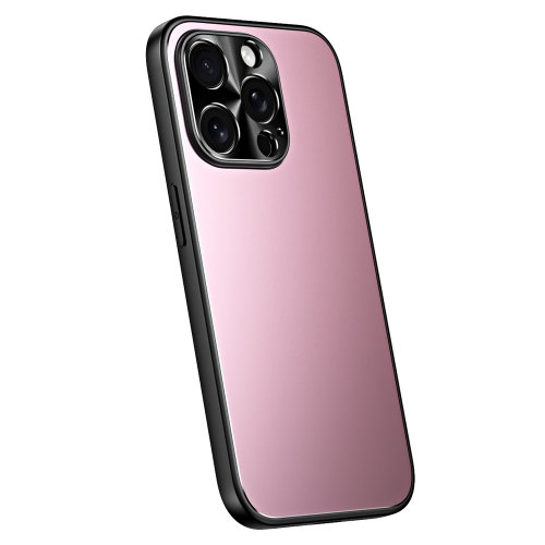 

For iPhone 12 Pro Max R-JUST RJ-61 Electroplating Frosted TPU + PC Phone Case(Pink)