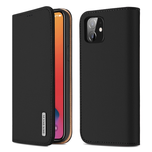 

For iPhone 12 / 12 Pro DUX DUCIS WISH Series TPU + PU + Leather Case with Card Slots & Wallet(Black)