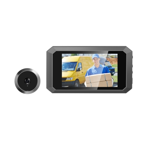 C23 3.97 inch 1080p Smart Digital Door Concealed Viewer Wide Angle With Night Vision(Grey)