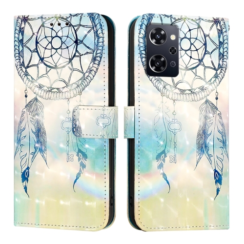 

For OPPO Reno9 A JP Version 3D Painting Horizontal Flip Leather Phone Case(Dream Wind Chimes)