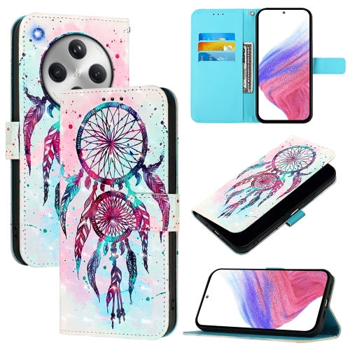 

For OPPO Find X8 3D Painting Horizontal Flip Leather Phone Case(Color Drop Wind Chimes)