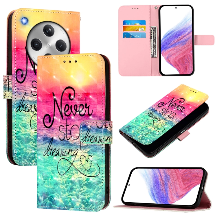 

For OPPO Find X8 3D Painting Horizontal Flip Leather Phone Case(Chasing Dreams)