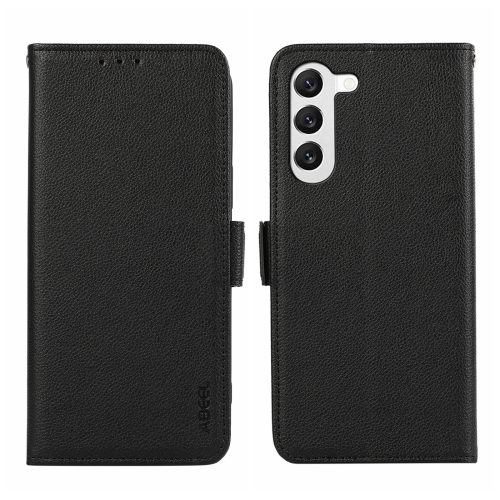 

For Samsung Galaxy S21+ 5G ABEEL Side-Magnetic Litchi Pattern Leather RFID Phone Case(Black)