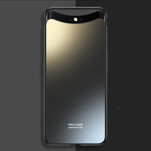 

For OPPO Find X GKK AG Craft Skin Feel Magnetic Combination Full Coverage Phone Case(Black)