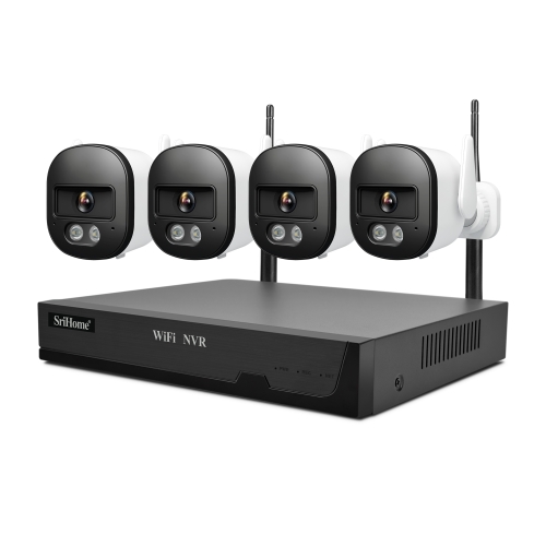 

SriHome NVS001E-IPC056 Ultra HD 4 Channel WiFi Network Video Recorder Set(EU Plug)