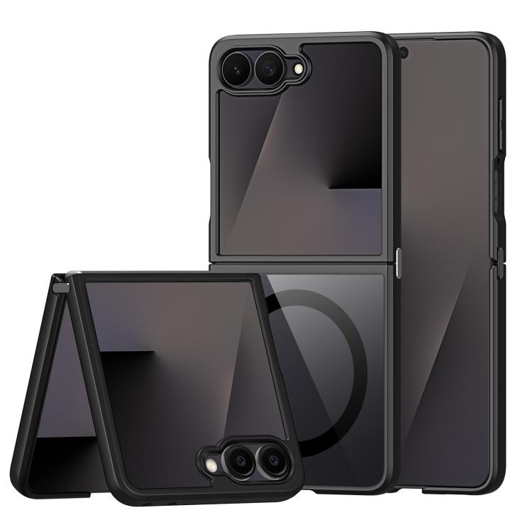 For Galaxy Z Flip8 5G DUX DUCIS Aimo Mag Series TPU + PC MagSafe Frosted Feel Phone Case(Black)
