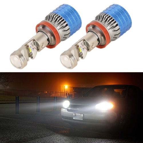 

H11 Pair 55W 6000lm 6000K Car LED Mini Lens Headlight Bulb