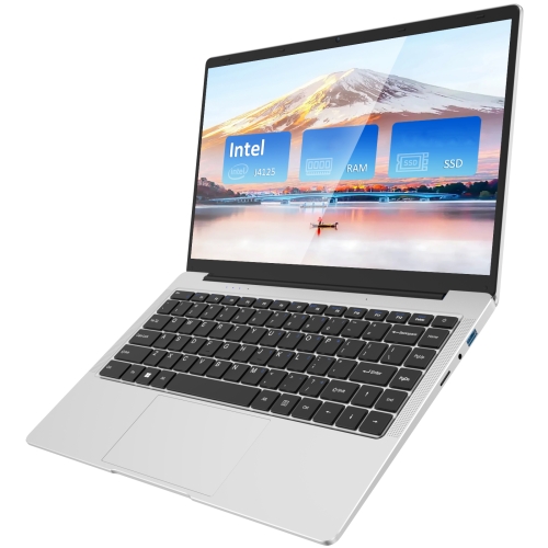 GXMO F141S 14.1 inch Laptop, 8GB+512GB, Windows 11 Intel Celeron J4125 Quad Core(Silver)