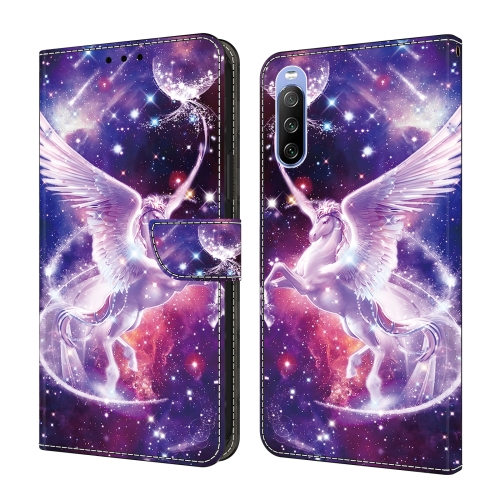 

For Sony Xperia 10 V Crystal Painted Leather Phone case(Unicorn)