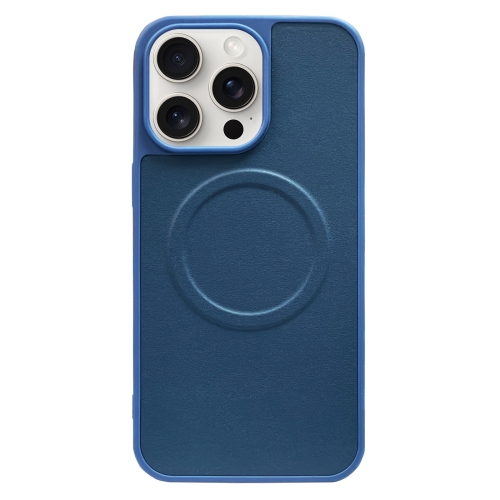 

For iPhone 15 Pro 2 in 1 MagSafe Magnetic Silicone Leather Phone Case(Blue)