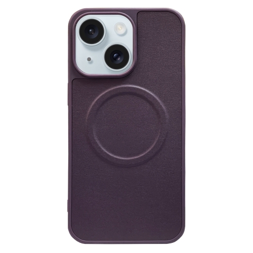 For iPhone 15 Plus 2 in 1 MagSafe Magnetic Silicone Leather Phone Case(Purple)