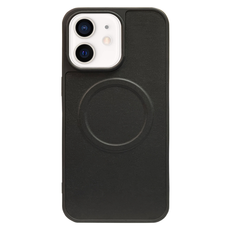 

For iPhone 11 2 in 1 MagSafe Magnetic Silicone Leather Phone Case(Black)